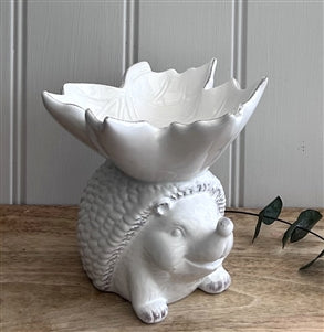 Ceramic Hedgehog & Leaf Dish