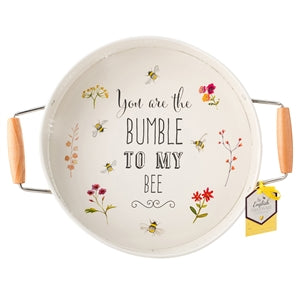 Bumble To My Bee Steel Serving Deep Tray 41cm