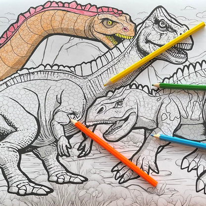 Colour-Saurus 12ft Poster