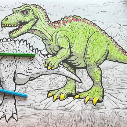 Colour-Saurus 12ft Poster