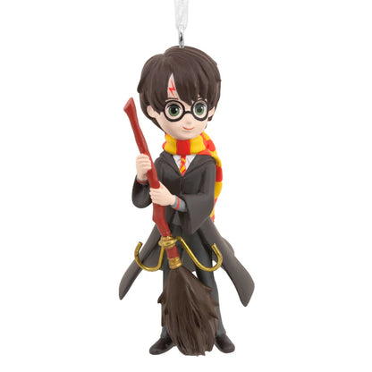 Collectable Harry Potter™ Ornament - Harry Potter™ and Broom Design