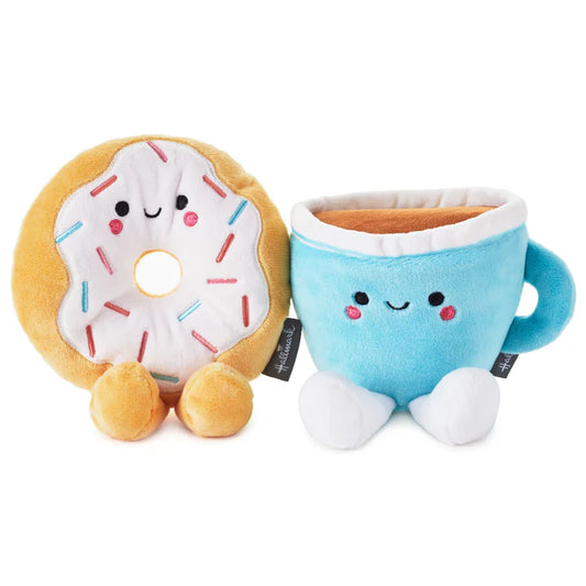 Hallmark Better Together Doughnut & Coffee Magnetic Soft Toy Pair Plush