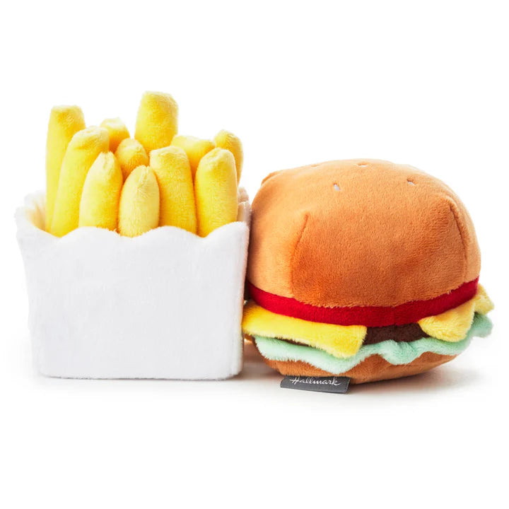 Hallmark Better Together Burger & Fries Magnetic Soft Toy Pair Plush