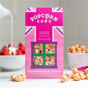 Strawberries & Cream Gourmet Popcorn Shed