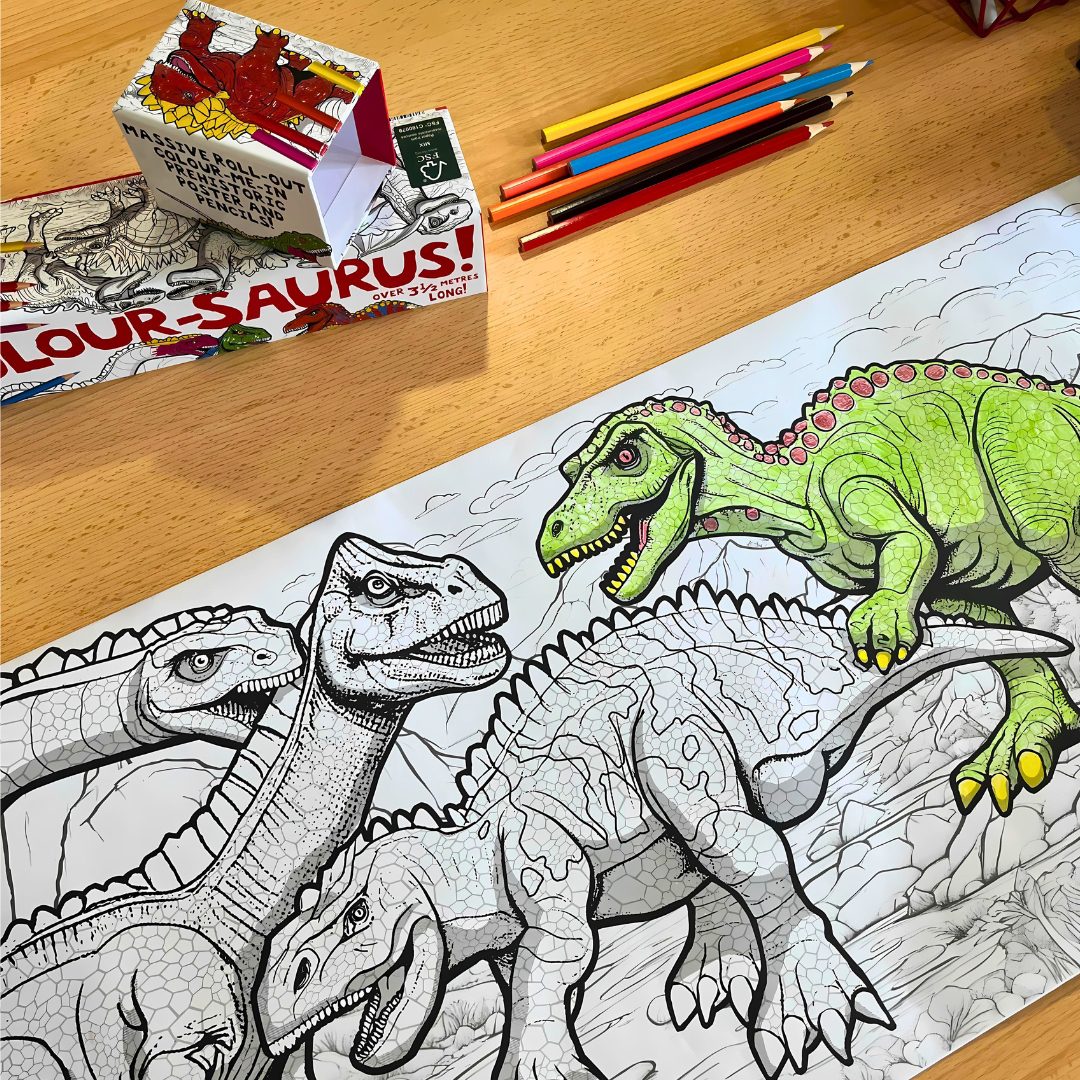 Colour-Saurus 12ft Poster