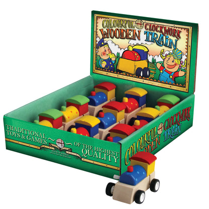 Wooden Clockwork Train