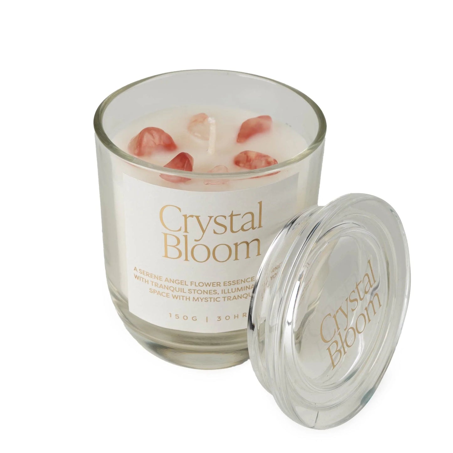 Mood Candle with Crystal Stones Well Being