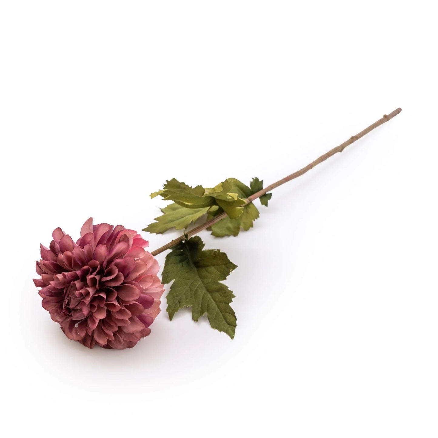 Single Stem Faux Dahlia Plum 60cm Tall