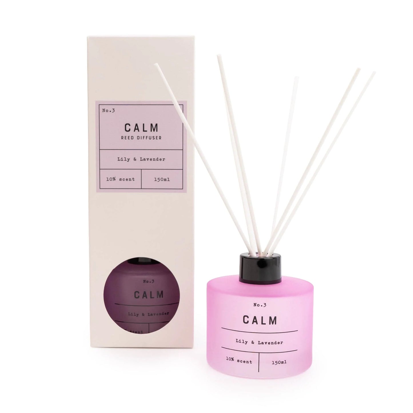 150ml 'Calm' Reed Diffuser Lily & Lavender Scent