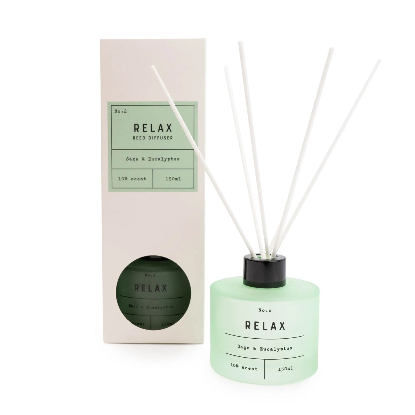 150ml 'Relax' Reed Diffuser Sage & Eucalyptus Scent