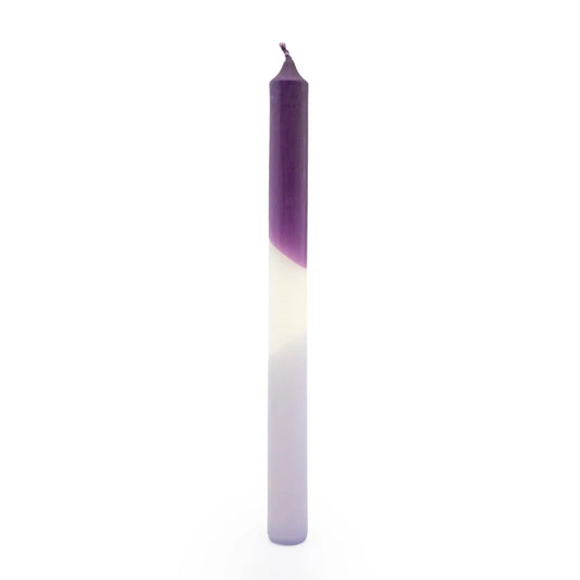 Dinner Candle Two Tone Purple