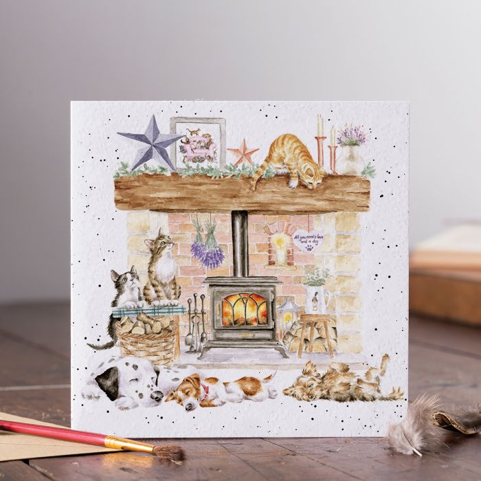 Wrendale 'There's No Place Like Home' Cat and Dog Card