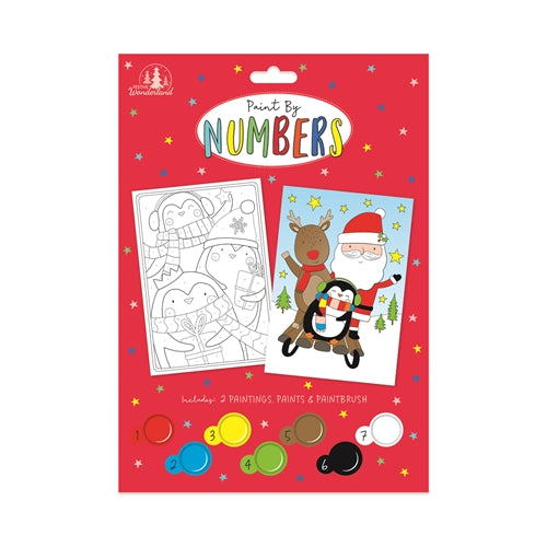 Christmas Activity Paint By Numbers Set