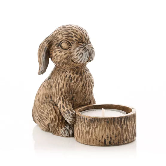 Rabbit Tea Light Holder 12cm