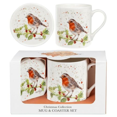 Bree Merryn Ray Robin Mug & Coaster Set