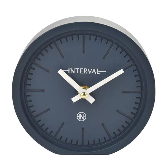 Interval Minimalist Desk Clock 15cm - 4 Colour Options