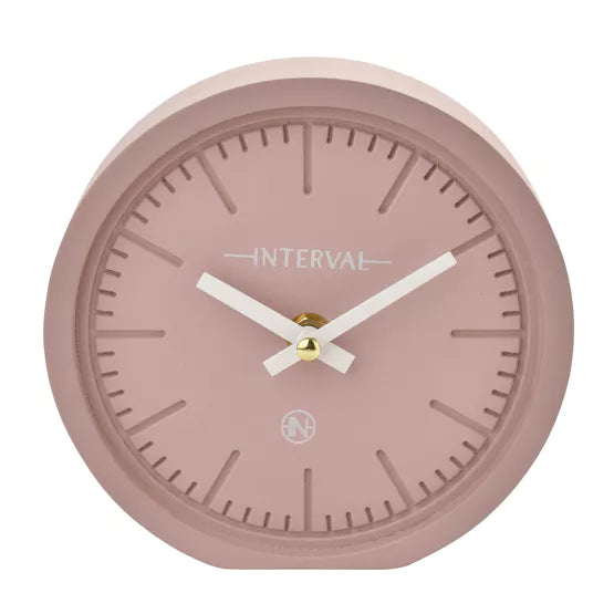 Interval Minimalist Desk Clock 15cm - 4 Colour Options