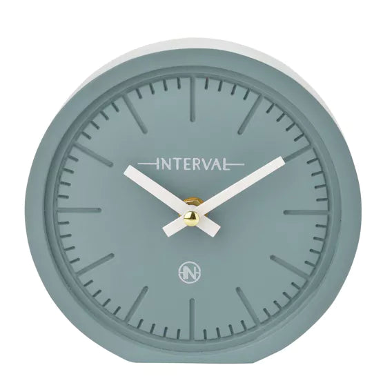 Interval Minimalist Desk Clock 15cm - 4 Colour Options