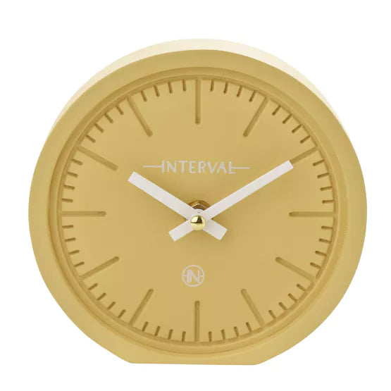 Interval Minimalist Desk Clock 15cm - 4 Colour Options