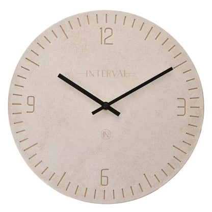 Interval Resin Wall Clock 30cm - Stone