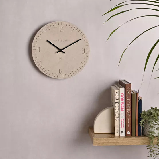 Interval Resin Wall Clock 30cm - Stone