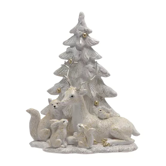 Reindeer, Squirrel & Rabbit Figurine